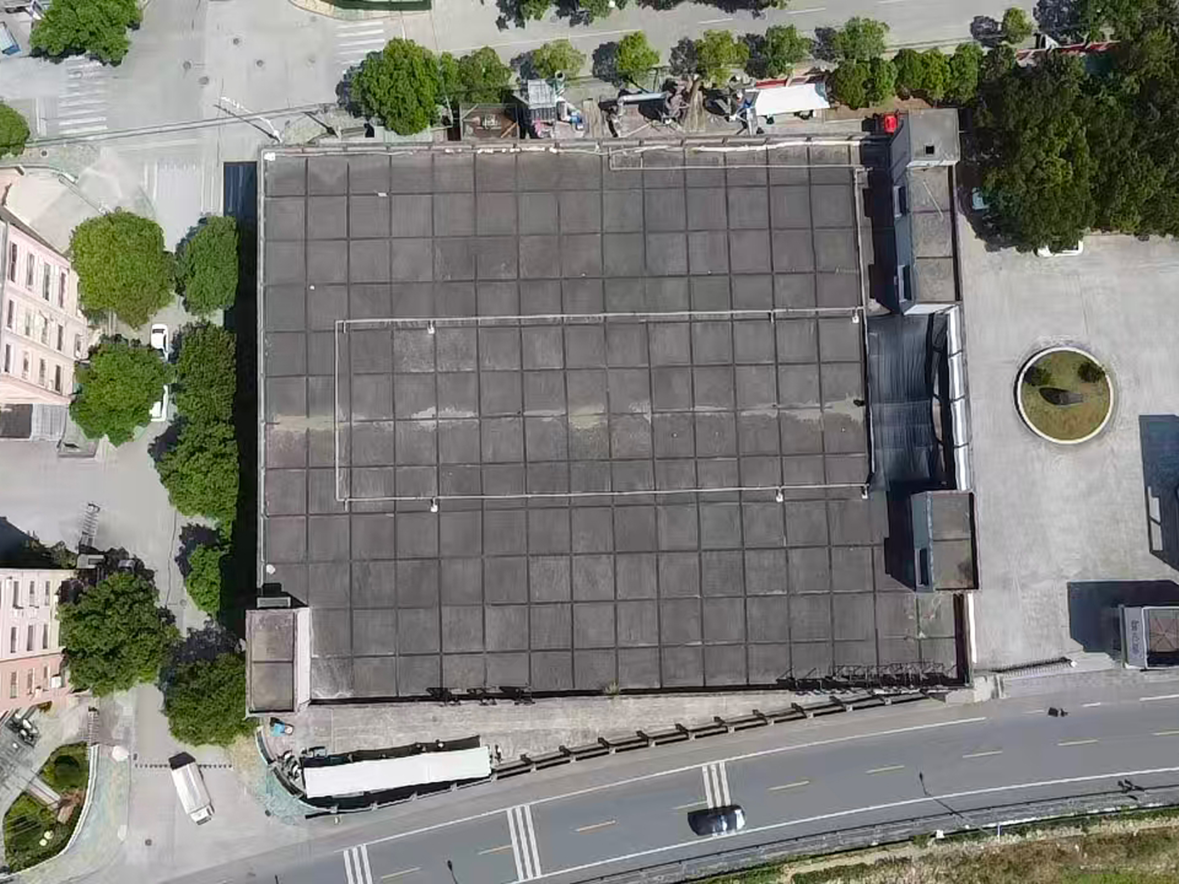 Roof before construction