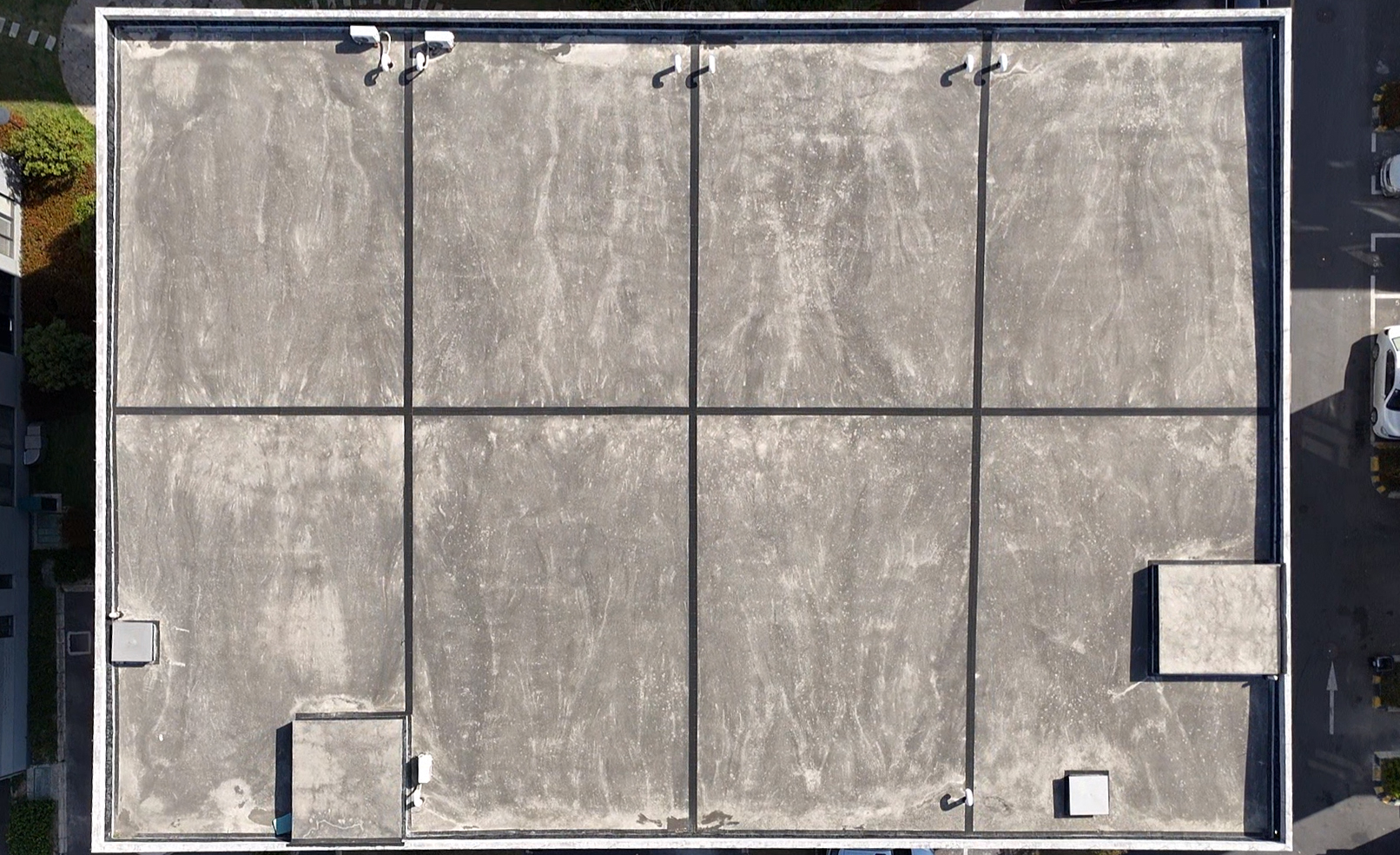 Roof before construction