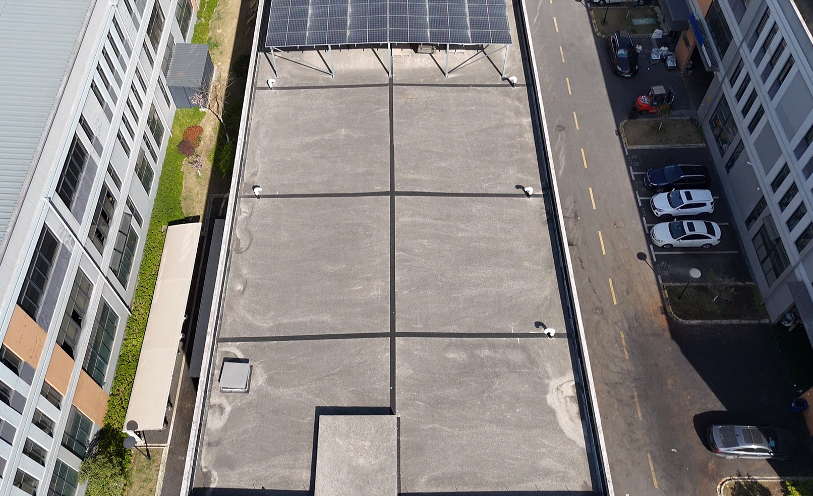 Roof before construction