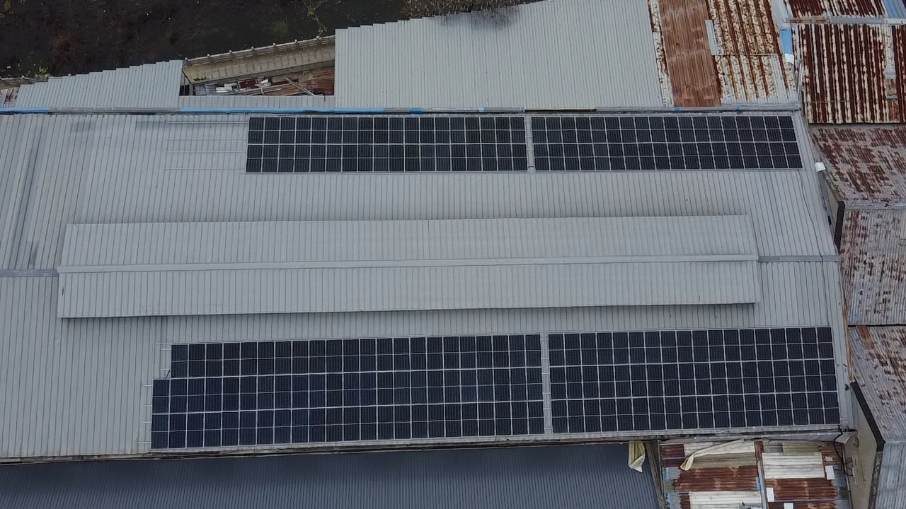 Metal-roof factory section