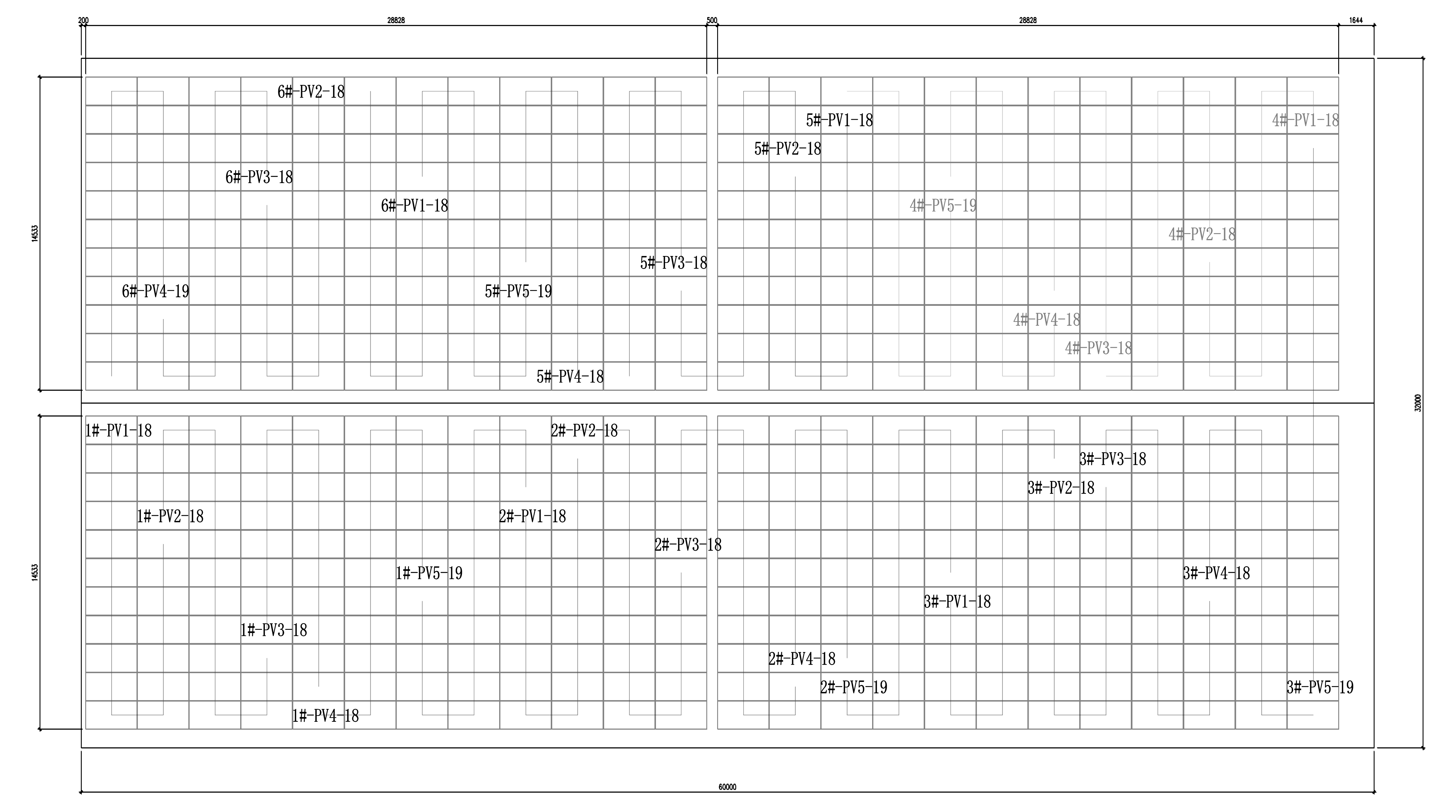 String layout drawing